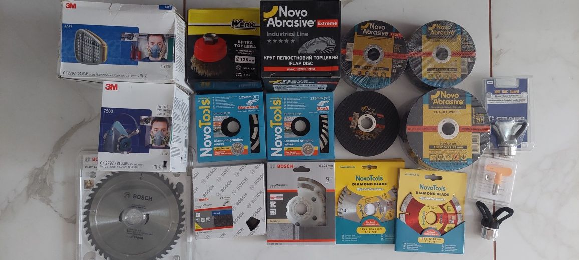 Алмазна чашка Bosch, Distar, NovoTools, Werk, фільтр, маска
 Поп