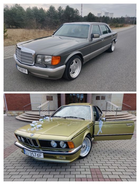 Samochód na wesele ślub BMW E24 Mercedes 126 560 klasyk prowadzisz SAM