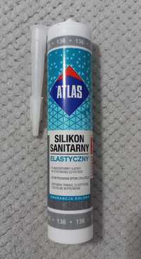 Nowy silikon sanitarny elastyczny srebrny 136 280 ml Atlas