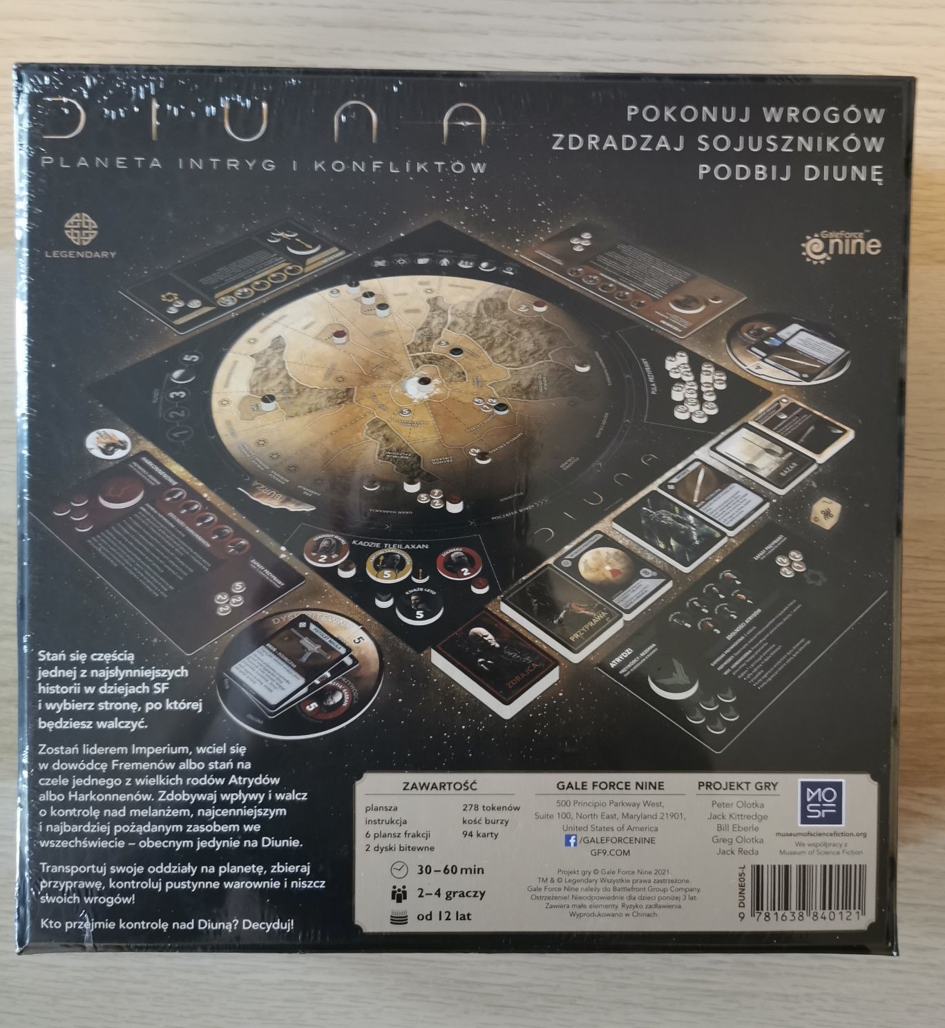 Diuna: planeta intryg i konfliktów gra planszowa