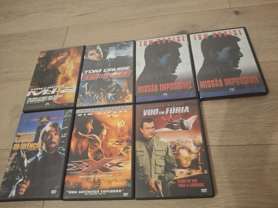 DVD´s Originais (Tom Cruise, Steven Seagal, Chuck Norris, Van Diesel)