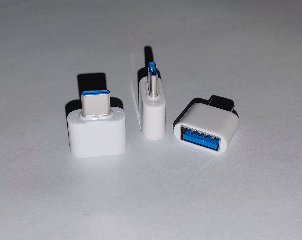 Переходник OTG USB — Type C USB (мама) — Type-C (папа), Type C - USB