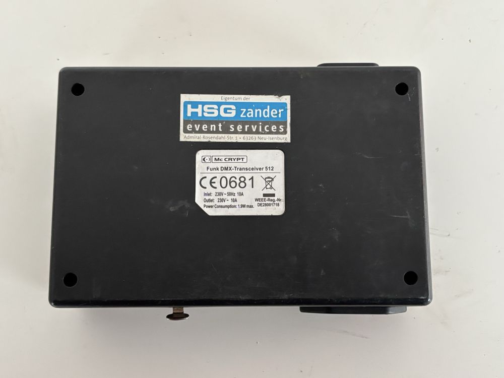 Mc Crypt Funk DMX transceiver 512