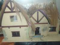 Maquete madeira casa medieval
