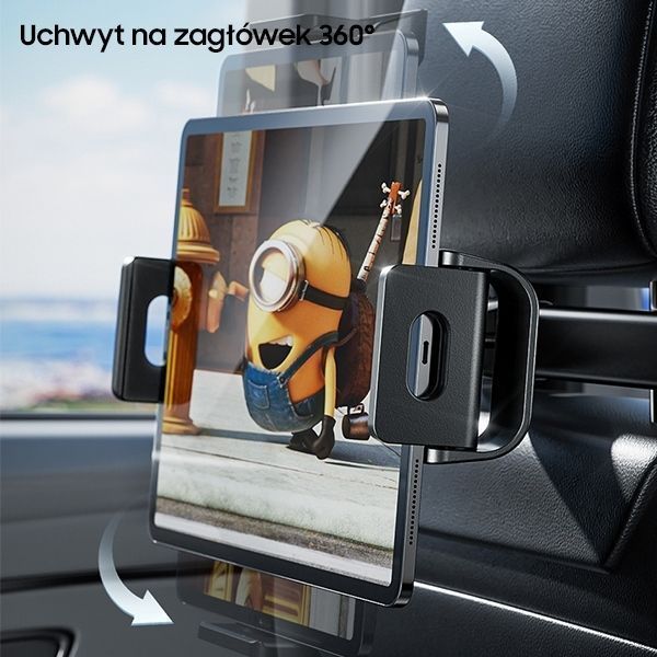 Awei Uchwyt Montowany Na Zagłówek X40 Czarny/Black