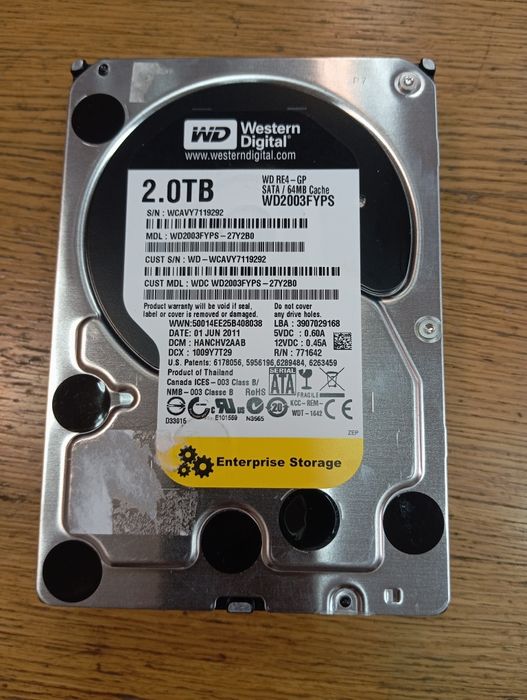 Жёсткий диск WD Enterprice Storage 2Тб