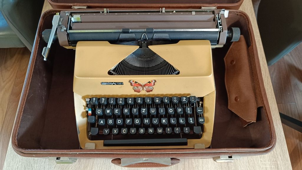 Maszyna do pisania + Walizka, zadbany komplet