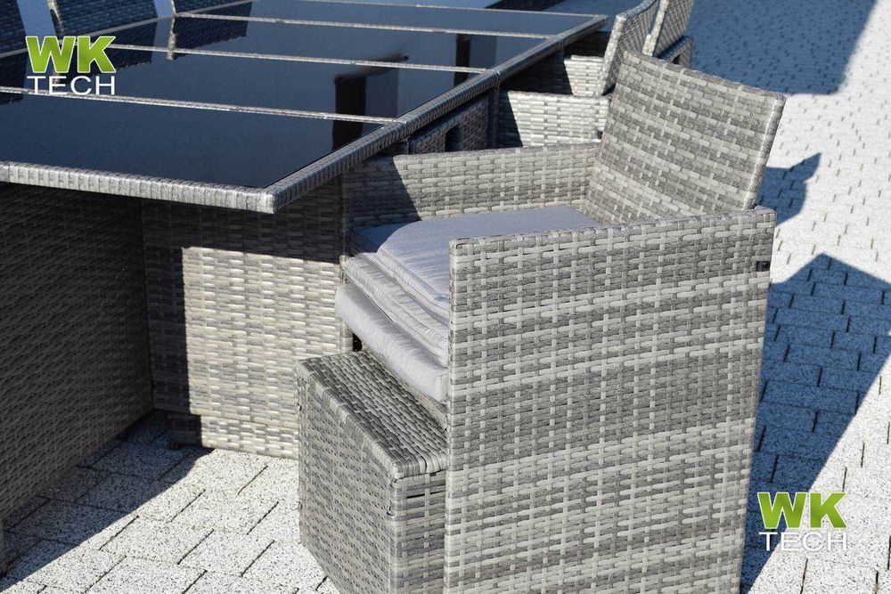 Meble ogrodowe PREMIUM 12 osób NOWE zestaw mebli ogrodowych pokrowiec