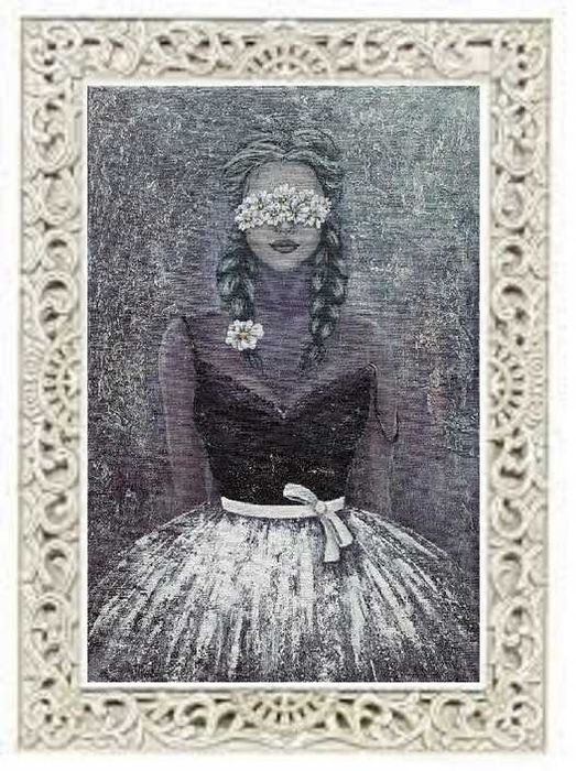 Картина "Оберіг ніжності" акриловими фарбами 40х60 см