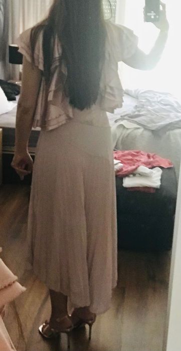 Vestido de cerimónia rosa de tulle,36