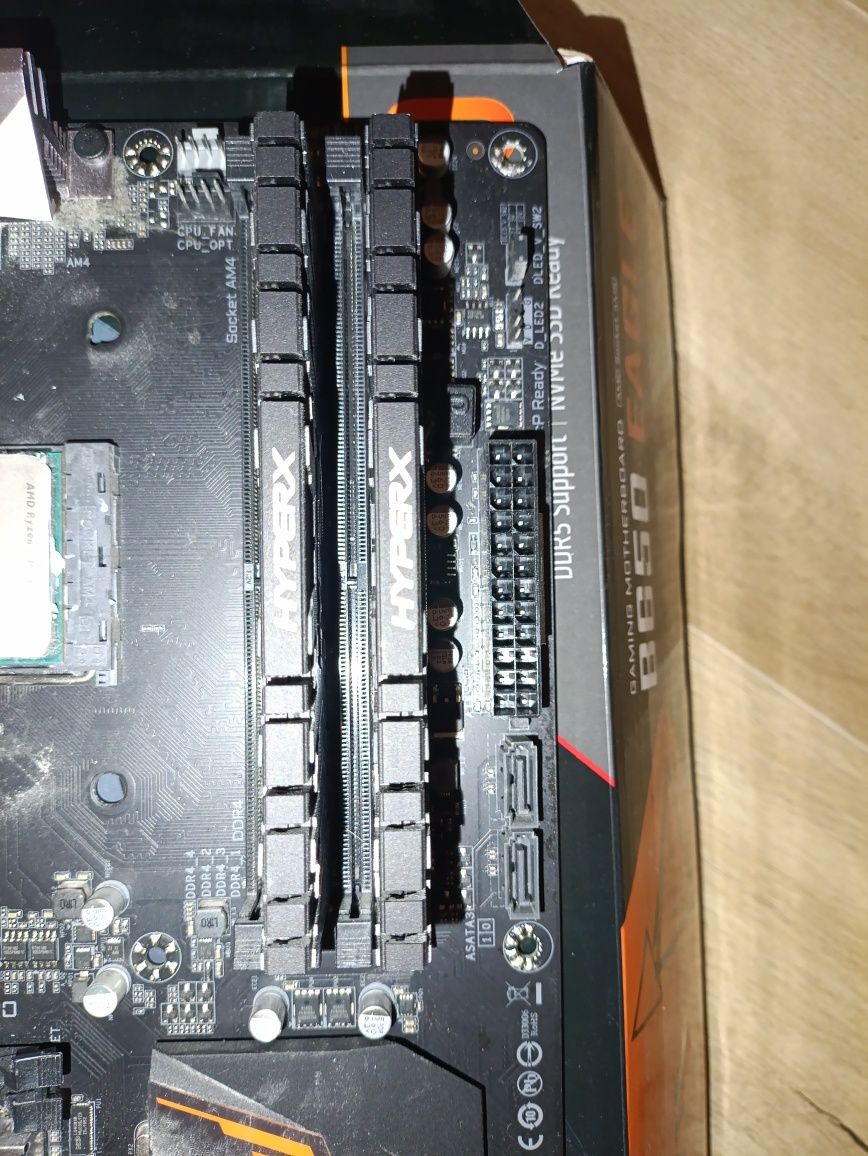 aorus b450 elite + ryzen 5 3600 + pamięć RAM DDR4 3200mhz 16gb