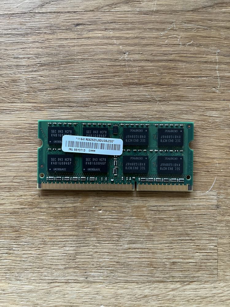 Pamięć RAM do laptopa, Samsung, SO-DIMM, DDR3, 2GB, PC3-8500