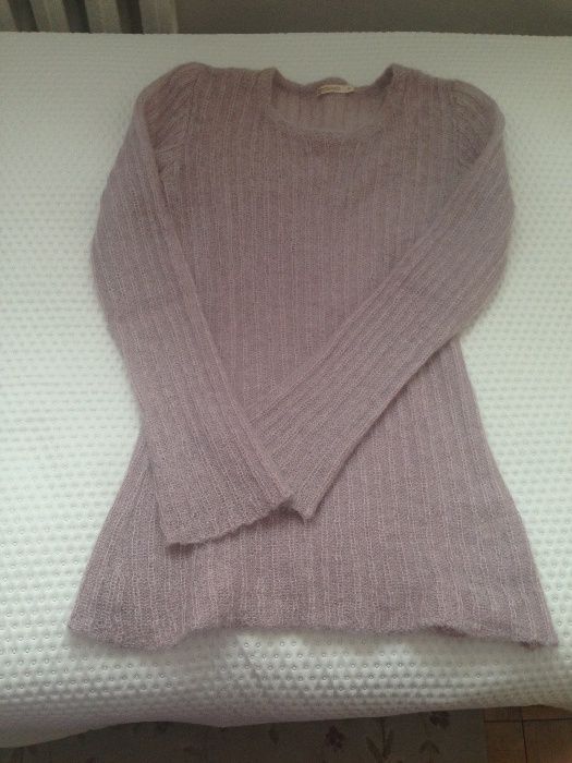 Sweter fioletowy liliowo - różowy Reserved, mohair