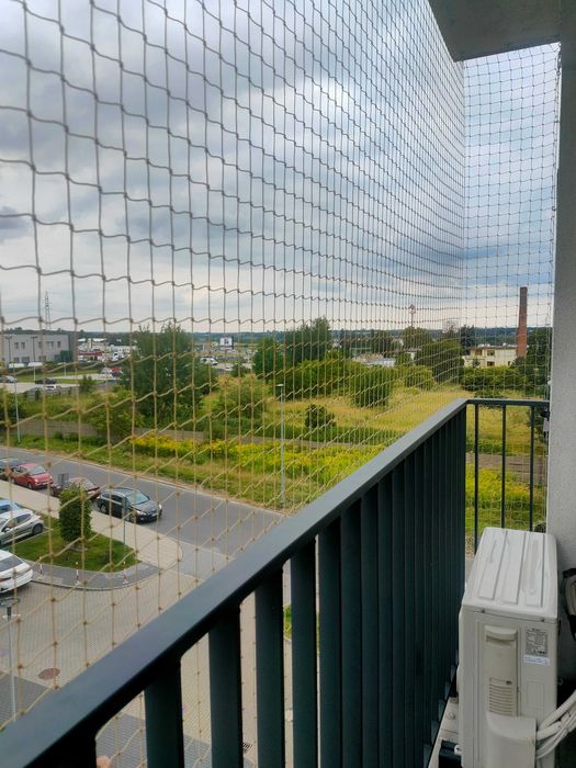 Siatka dla kota, siatka na balkon, taras, przed gołębiami, moskitiery