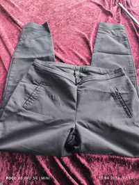 Biurowe spodnie czarne garniturowe damskie rurki rozciągliwe