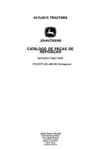 Katalog części ciągnika John Deere 6415, 6615