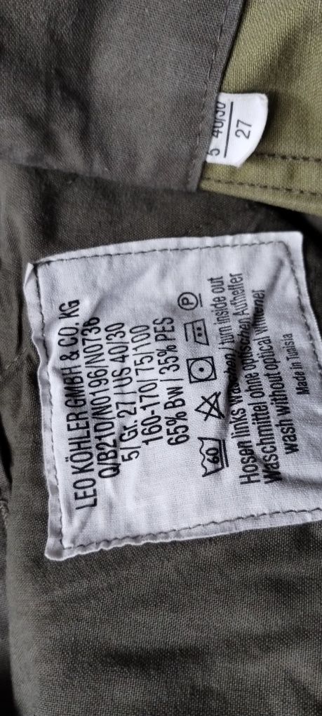 Spodnie Bojówki Bundeswehr Flecktarn Kamuflaż