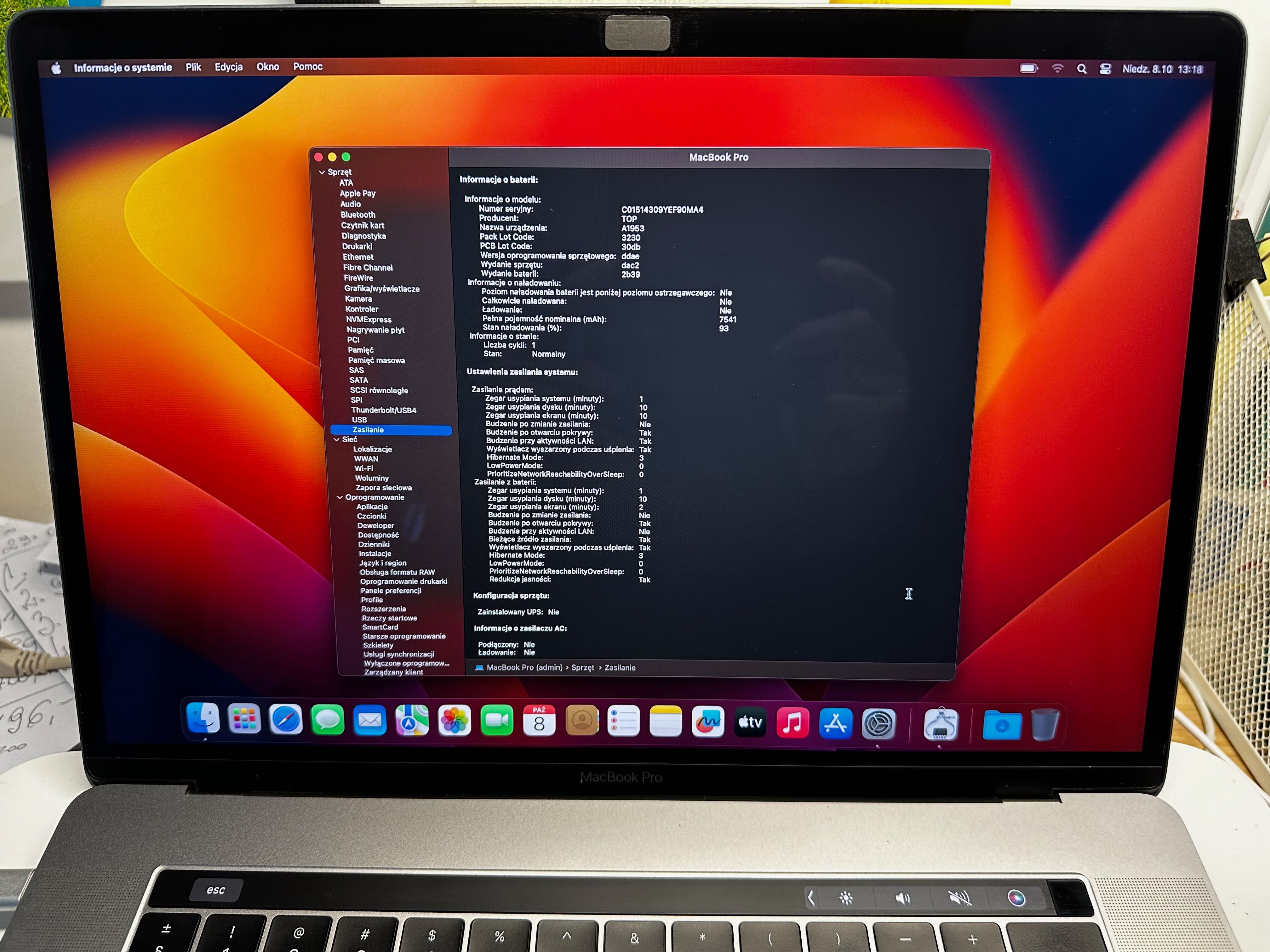 Apple MacBook Pro 15 A1990 (2018) i7 2,6 16GB 512GB Radeon Pro 560x