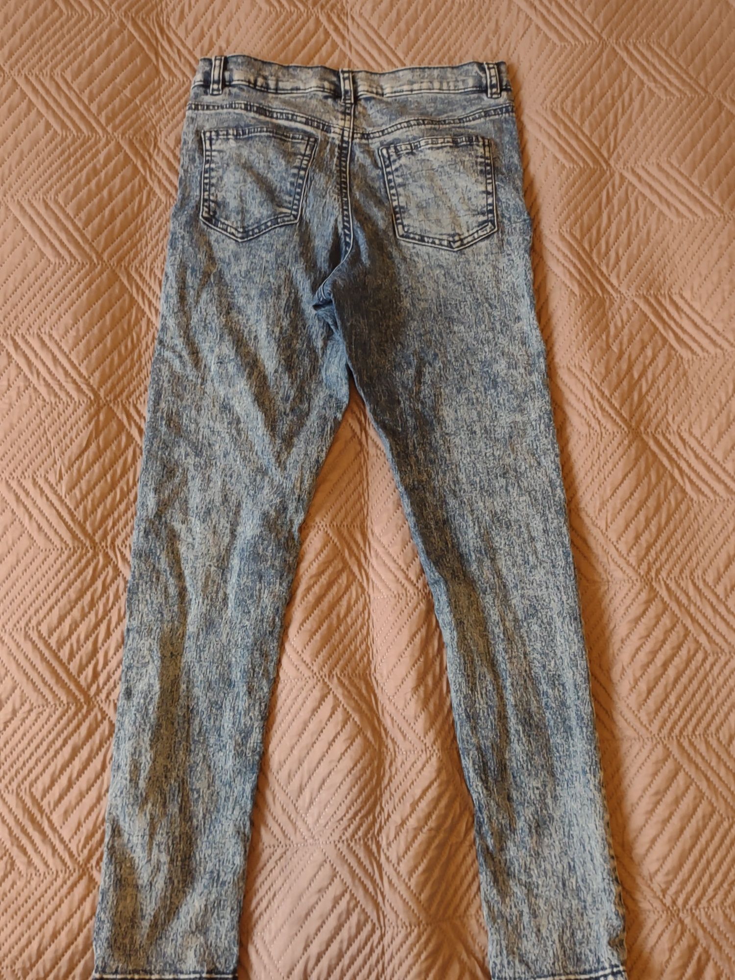 Jeansy elastyczne, rurki, marki H&M, rozmiar 140