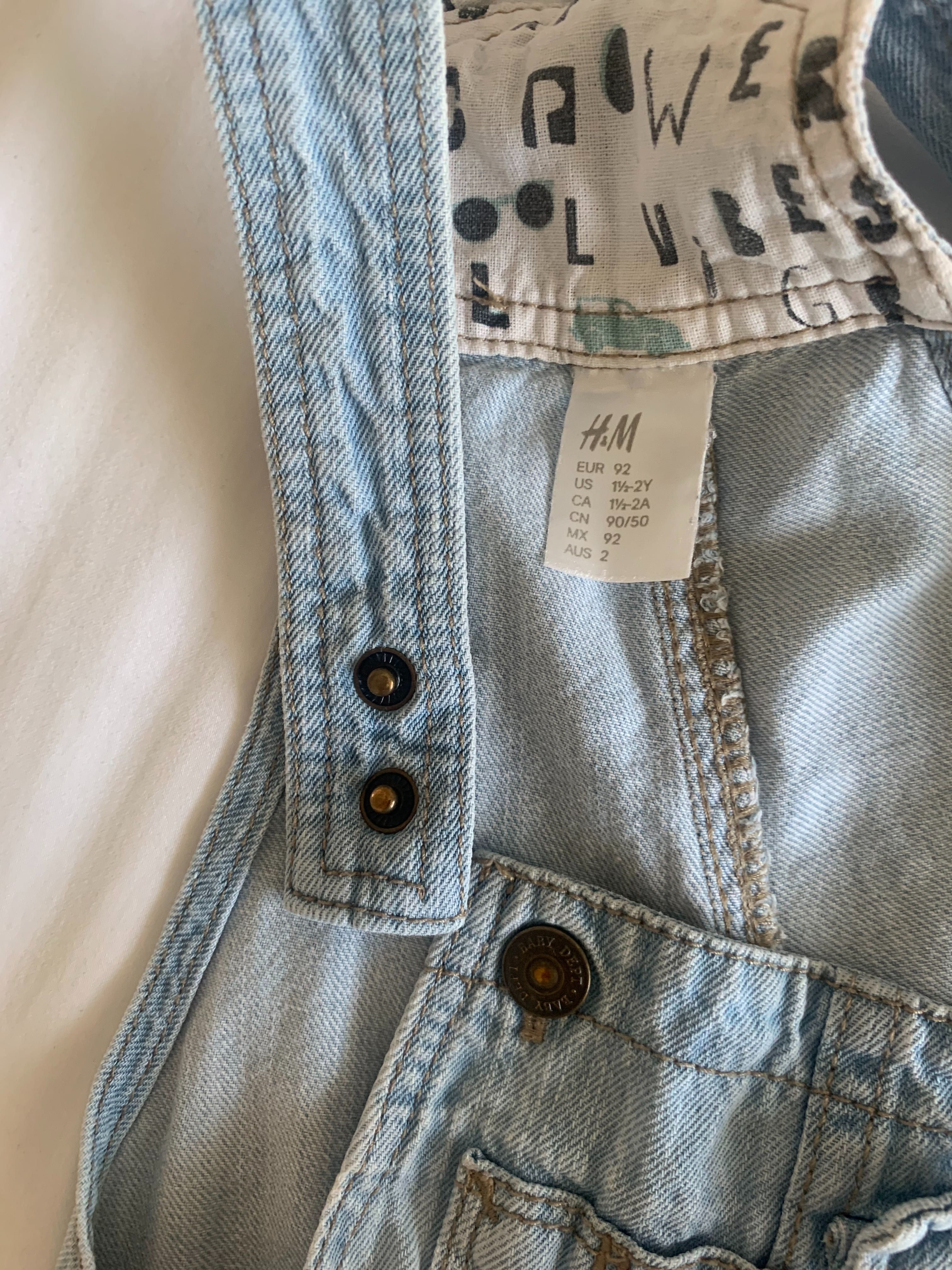 Дитячий джинсовий комбінезон H&M, розмір 1.5 – 2 роки