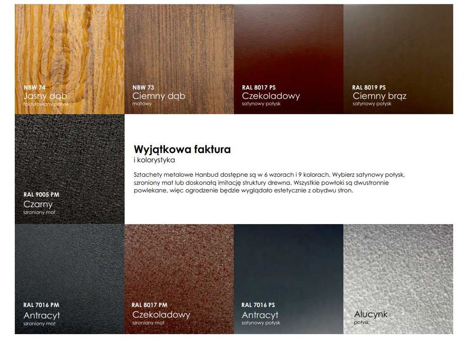 Przęsła -sztacheta metalowa 2,0x1,2