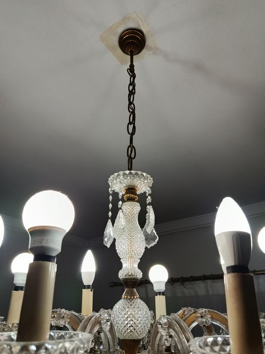 Candeeiro de teto em cristal
