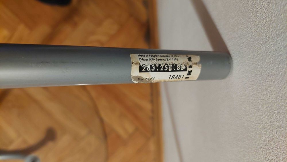 Szklano metalowy stolik nocny Ikea RY projektu Tord Björklund vintage