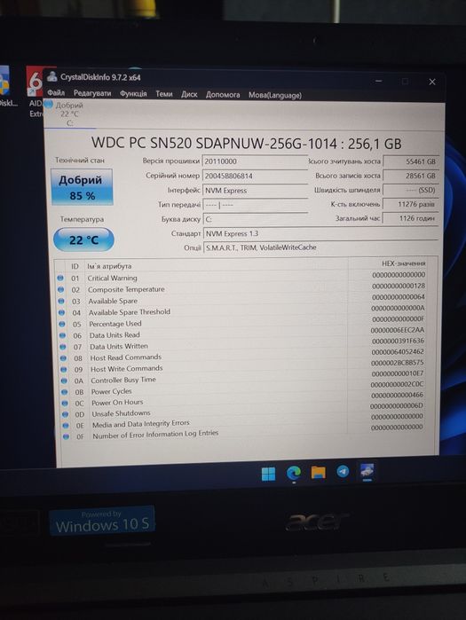 Acer Aspire 5, i3 1005G1, 12/256.