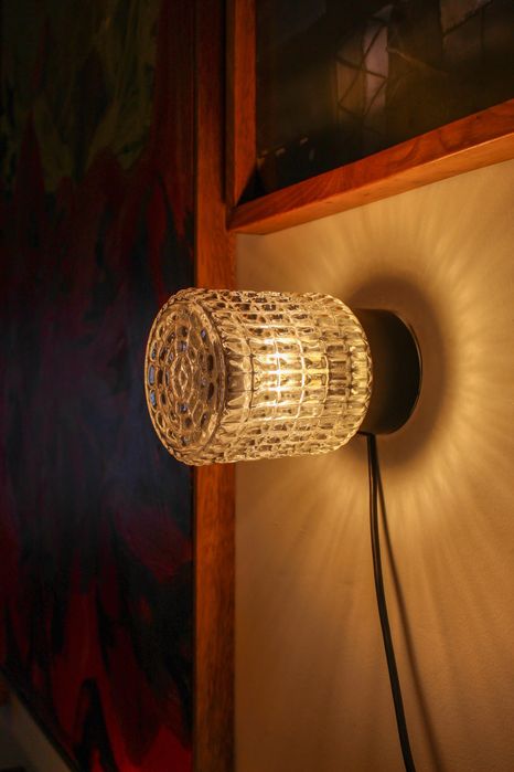 2 apliques de parede vintage de vidro