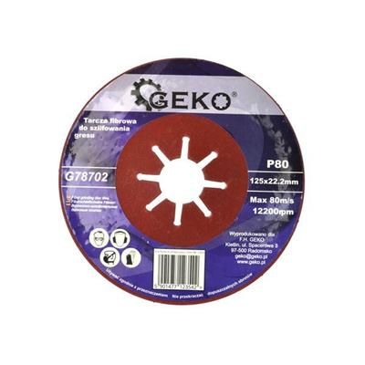 Tarcza fibrowa do szlifowania gresu 125mm P80 Geko