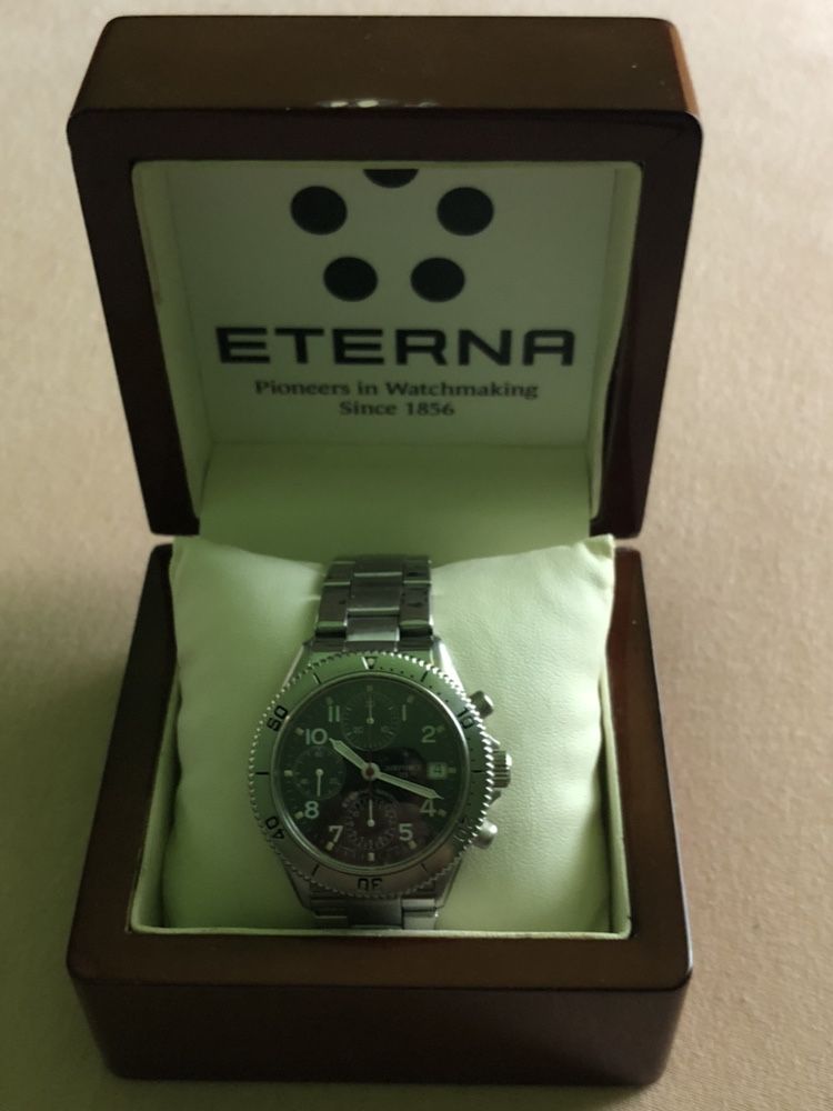 Zegarek szwajcarski chronograph Eterna Matic Airforce III,Valjoux 7750