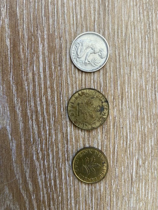 Moedas antigas Países Baixos, Itália, Bélgica e Alemanha