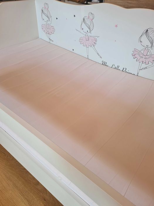 łóżko dla dziewczynki baletnica, materac,dodatkowy bok~ śliczne zobacz