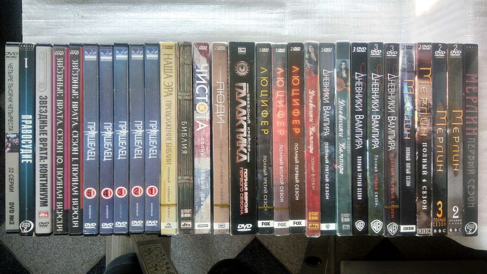 DVD диски популярных сериалов