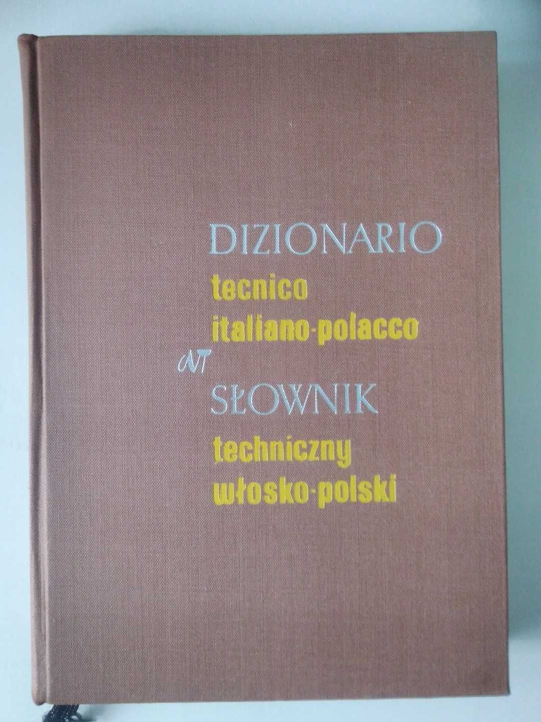 Słownik techniczny włosko-polski Sergiusz Czerni