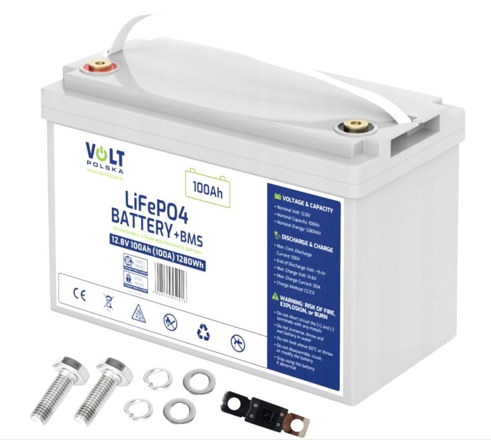 Акумулятор lifepo4 VOLT POLSKA 12,8V 100Ah + BMS