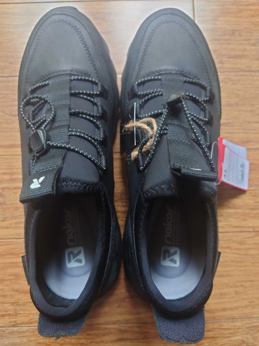 Buty męskie Sneakersy RIEKER czarne, r.43