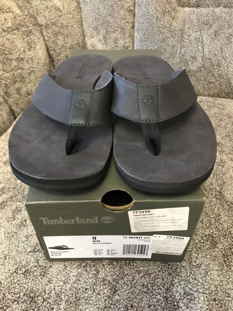 Шлепанцы кожаные Timberland TF3958