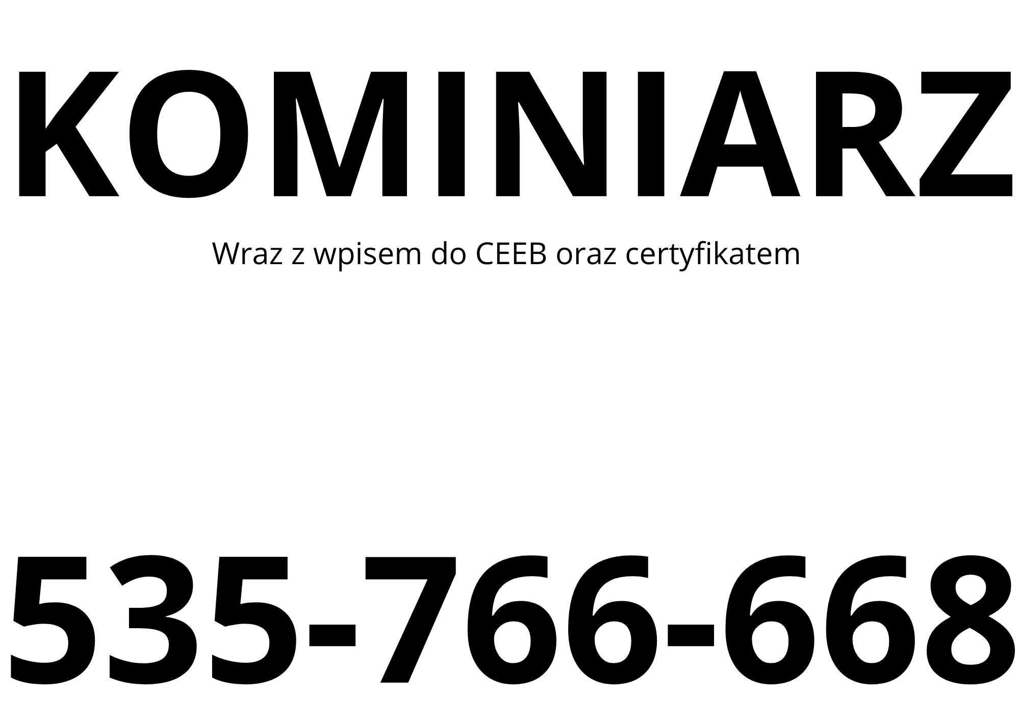 Czyszczenie komina-Przegląd kominiarski-Certyfikat CEEB Kominiarz