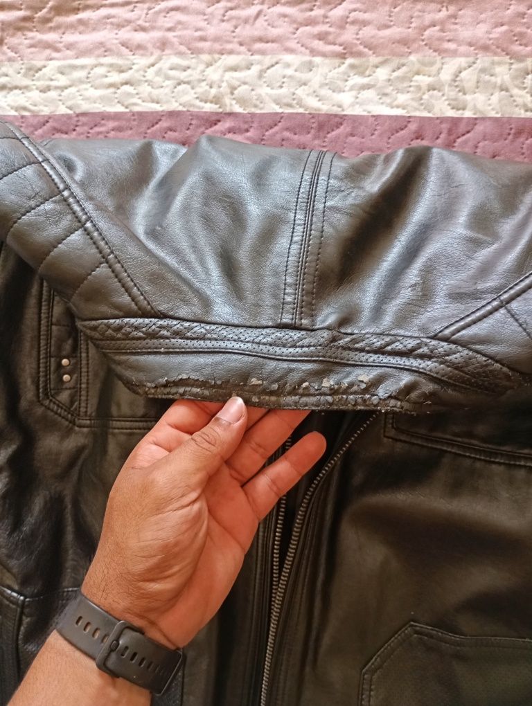 Jaqueta de couro
