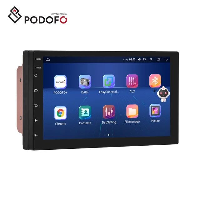 Radio Android 10 2Din 8/128GB 4G Wi-Fi Qled Carplay assistente de voz