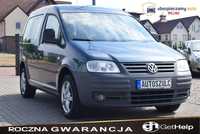 Volkswagen Caddy 1.9 TDI, Sprowadzony, 7-OSOBOWY, Klima, Hak, Rok Gwarancji