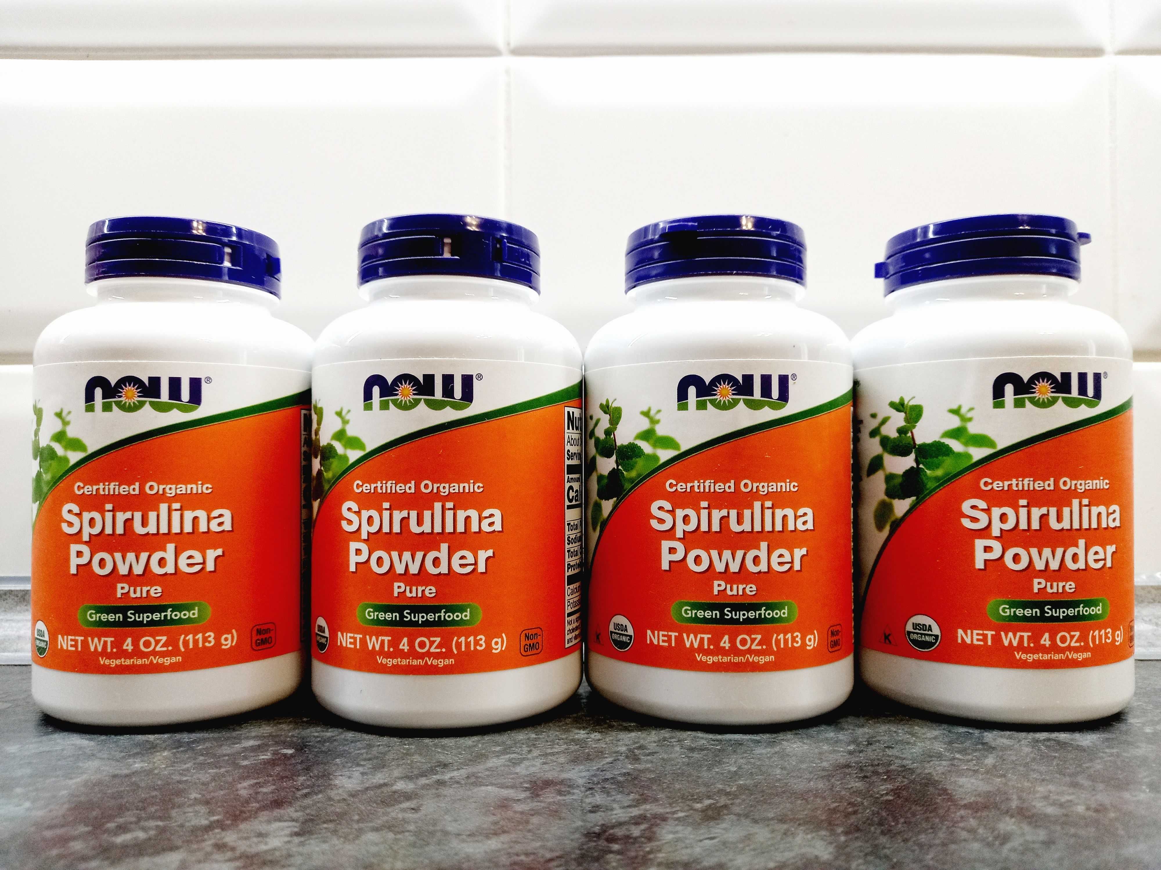 Now Foods, Organic Spirulina Powder (113г), спирулина, спіруліна