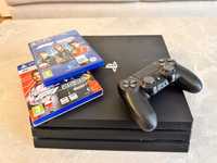 Play Station PS4 Pro 1TB + pad + 2x F1