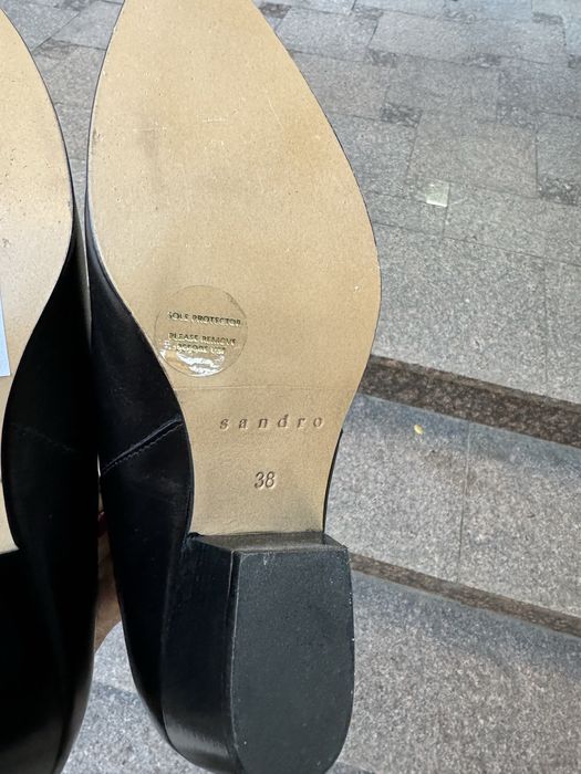 ботинки козаки казаки  Sandro Paris р35,37,40 чорні ,коричневі