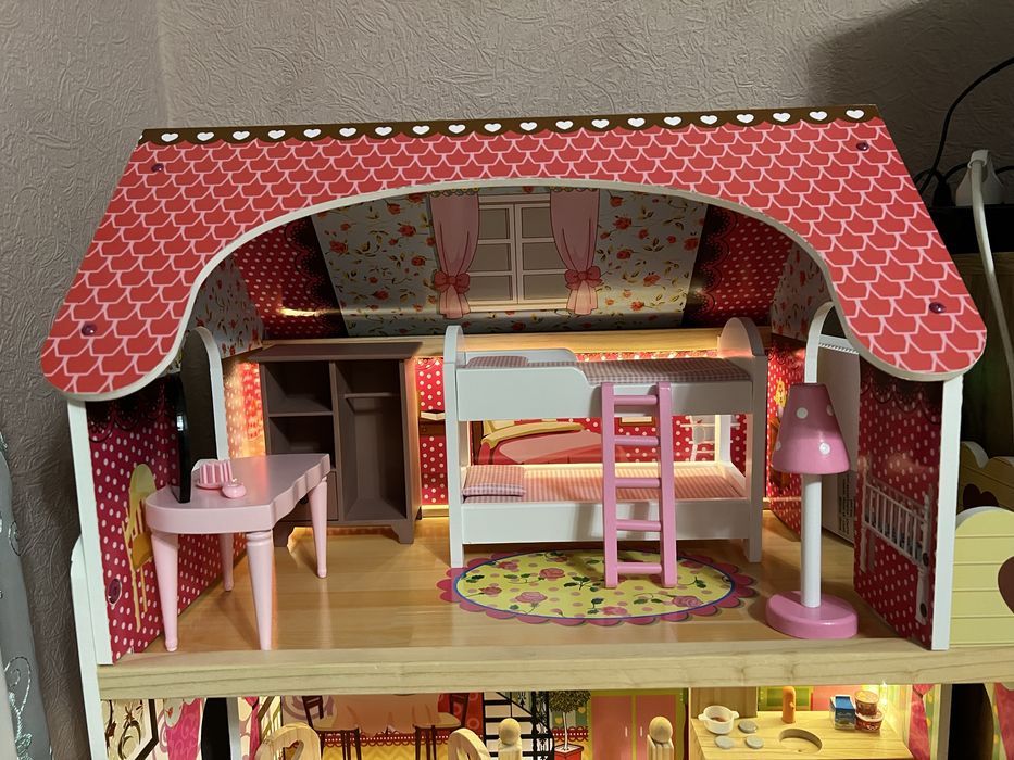 Ляльковий будинок, іграшковий будинок для ляльок дерев’яний