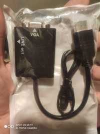 Переходник HDMI на VGA  + аудио,DisplayPort