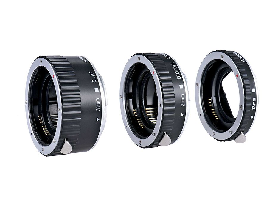Tubo de extensão Macro AF Autofoco 13mm + 21mm + 31mm para Canon