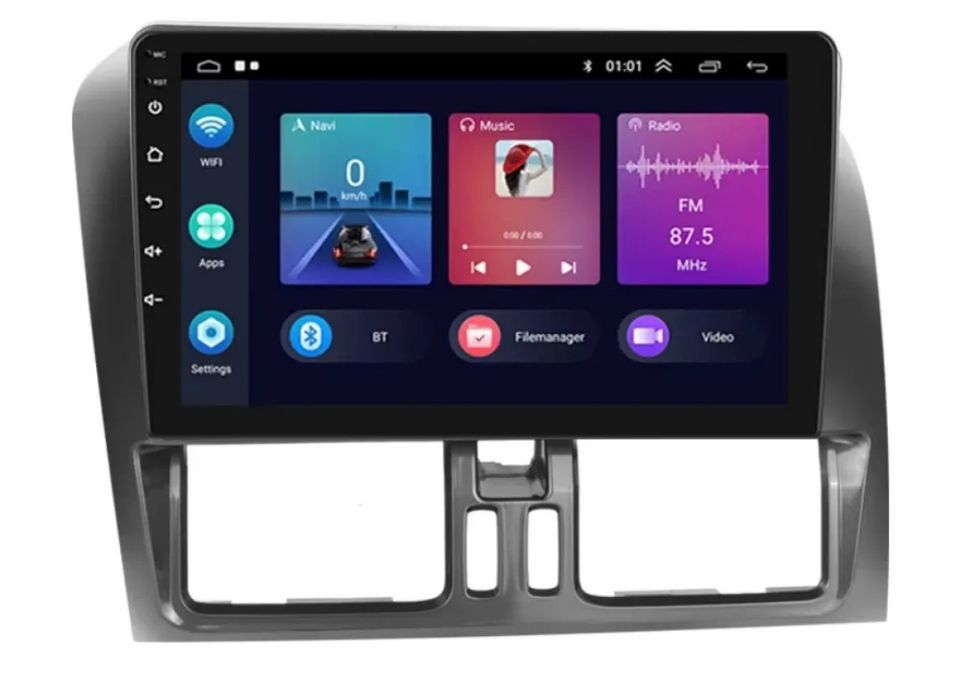 Rádio Android Volvo Xc60 2007 a 2017 CARPLAY WIFI GPS 2/32GB novo