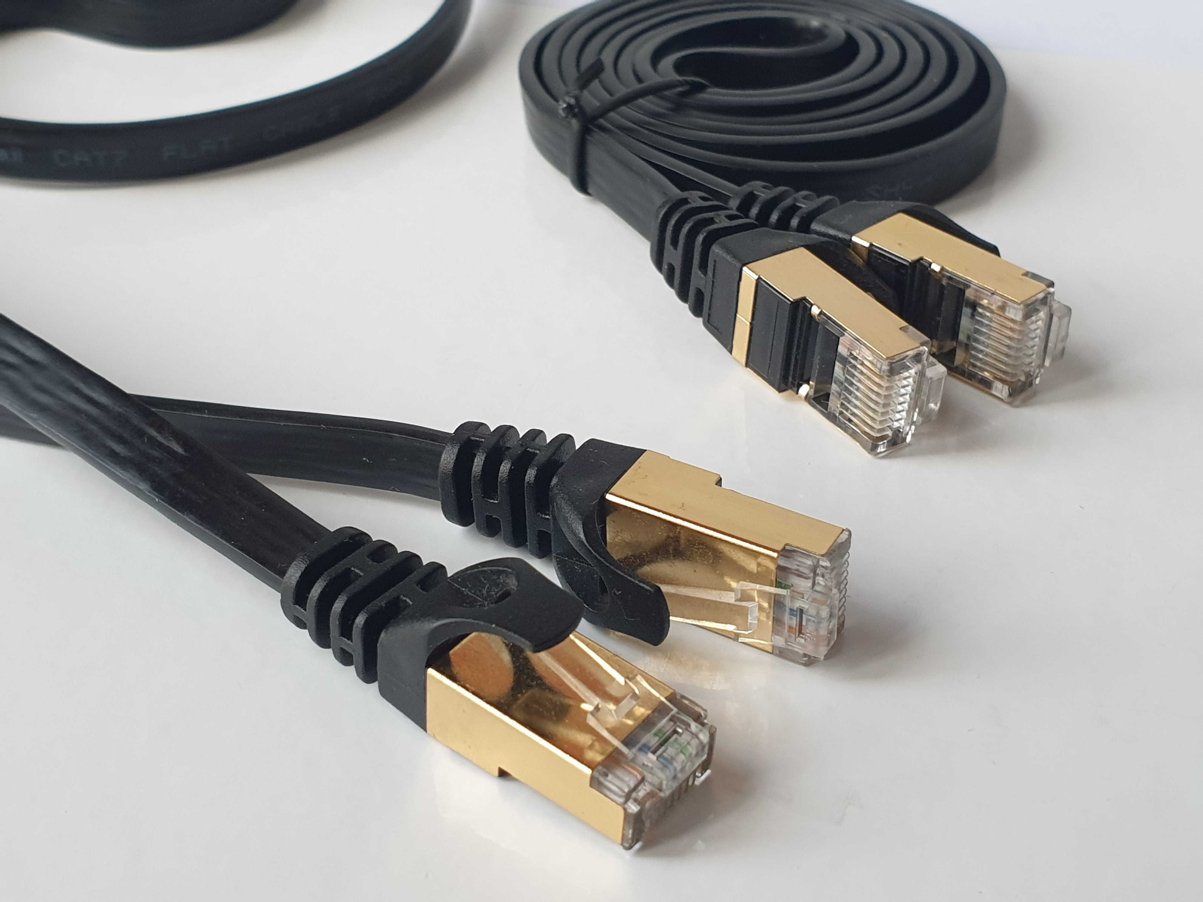 Патч корд CAT 7   10Gbp  600MHz 10Gbp Vandersail  плоский   1м